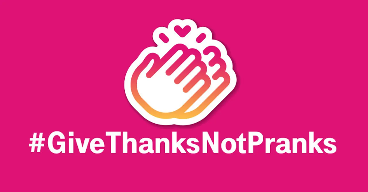 T-Mobile breaks the tradition of April Fool's Day pranks with #GiveThanksNotPranks
