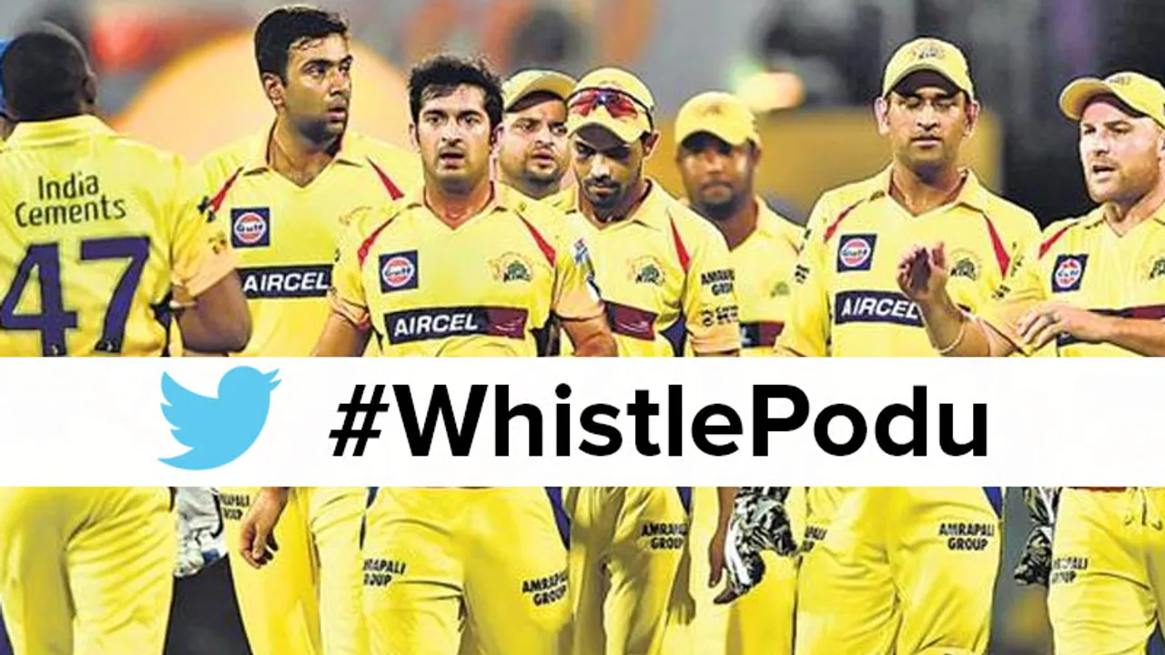 CSK's team hashtag #WhistlePodu tops IPL buzz on Twitter