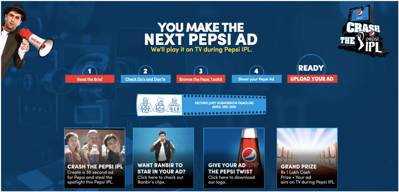 #CrashThePepsiIPL with your ad - Live your dream abhi!