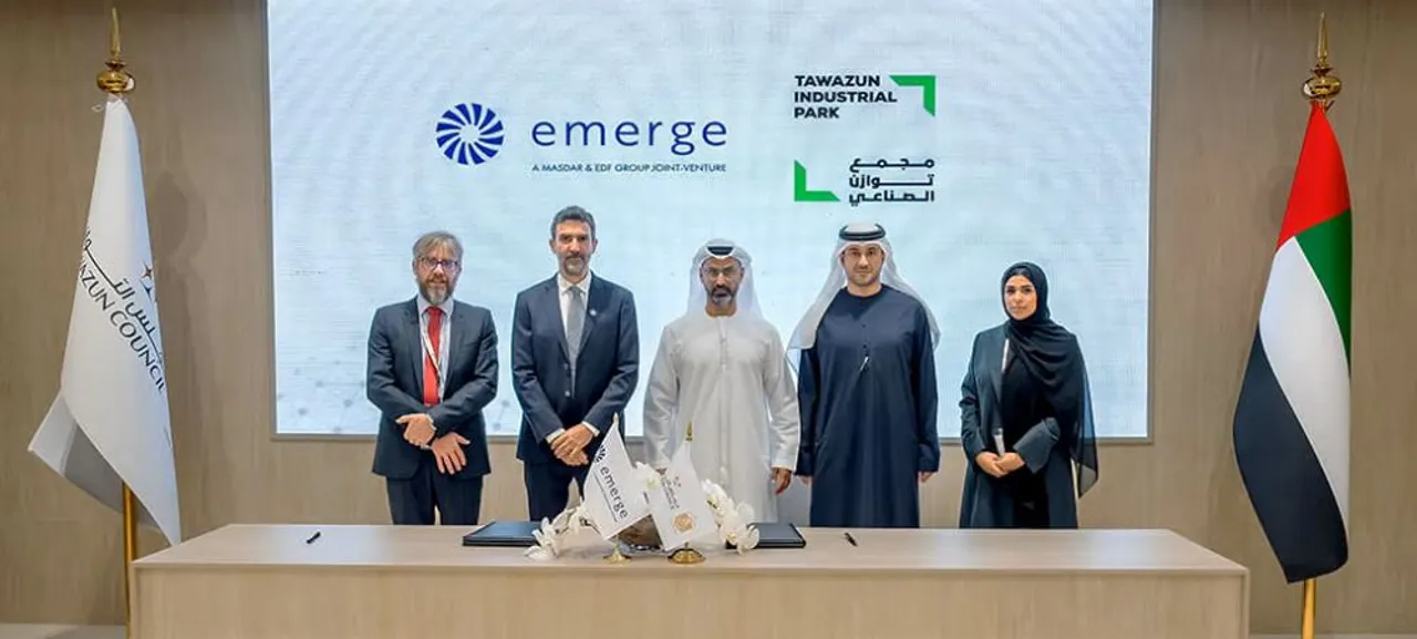 Masdar-EDF’s Emerge signs deal for 13.25 MWp solar PV at TIP in Abu Dhabi. 