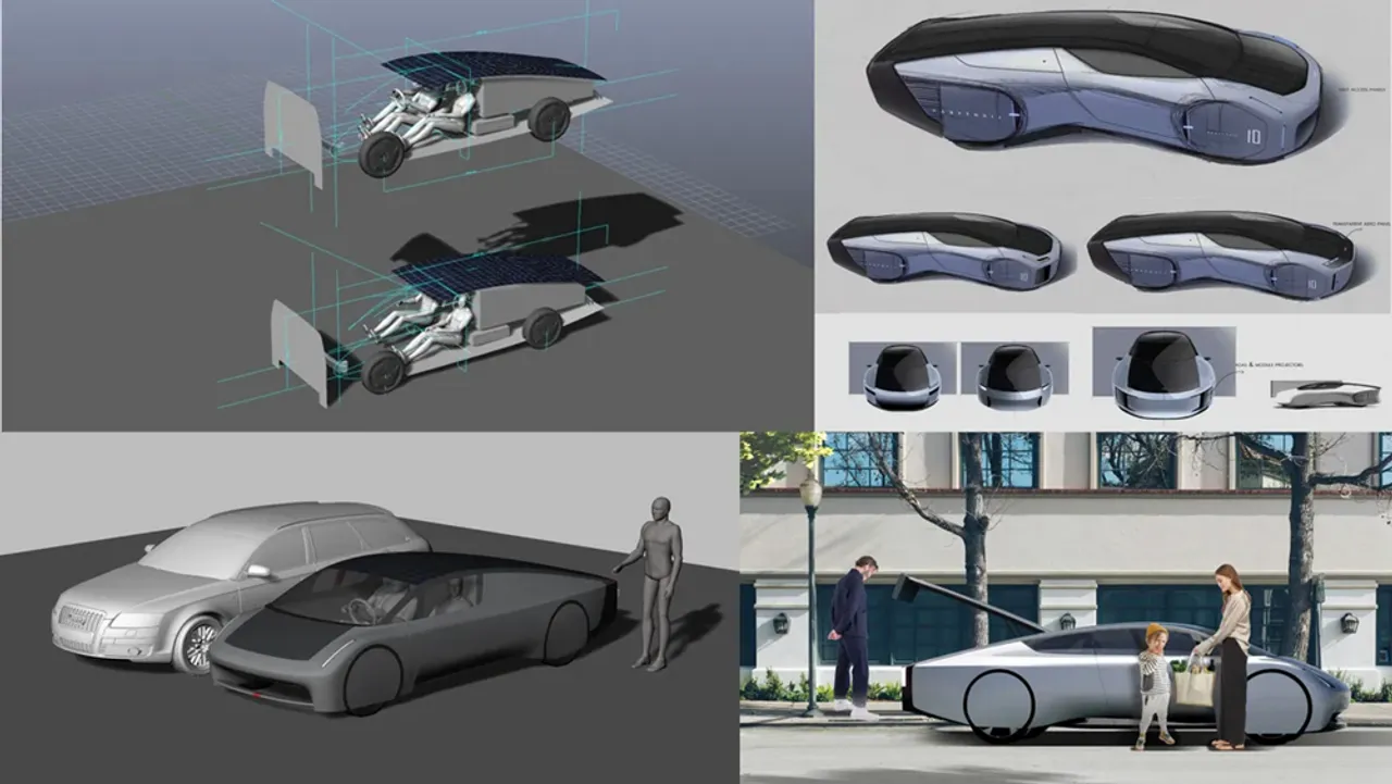 The Lightyear-Granstudio team used mixed-reality testing and a solar tool to enhance energy-efficient EV design through aerodynamic solar integration. 