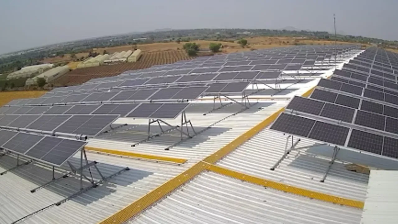 Pre-assembled tracker structures by SolarGik supported quick setup and adaptation to sloped terrain. 