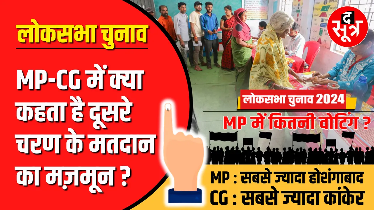 Lok Sabha Election 2024 | MP और CG में 2024, 2019 और 2014 में कितने पड़े Vote ?