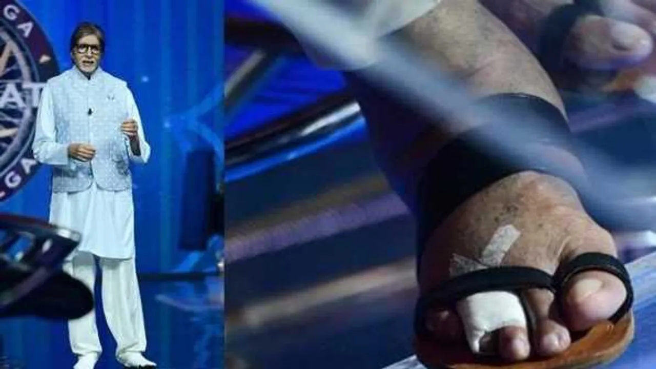 ये महानायक हैं: अमिताभ के पैर की उंगली टूटी, दर्द में भी KBC की शूटिंग कर रहे