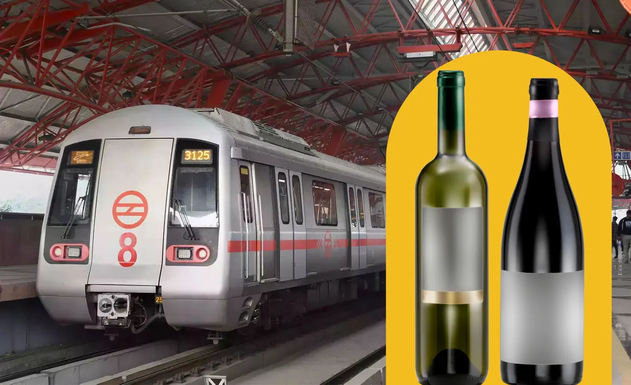 Two sealed alcohol bottles allowed in Delhi Metro