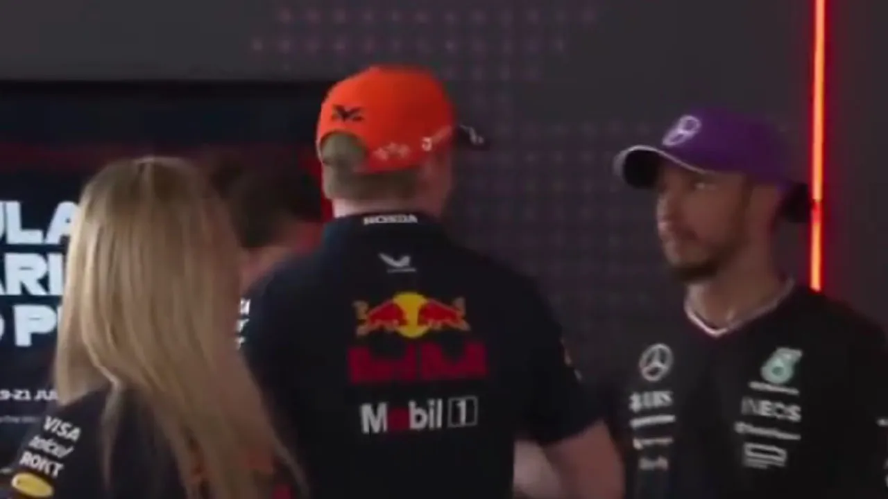 Lewis Hamilton and Max Verstappen