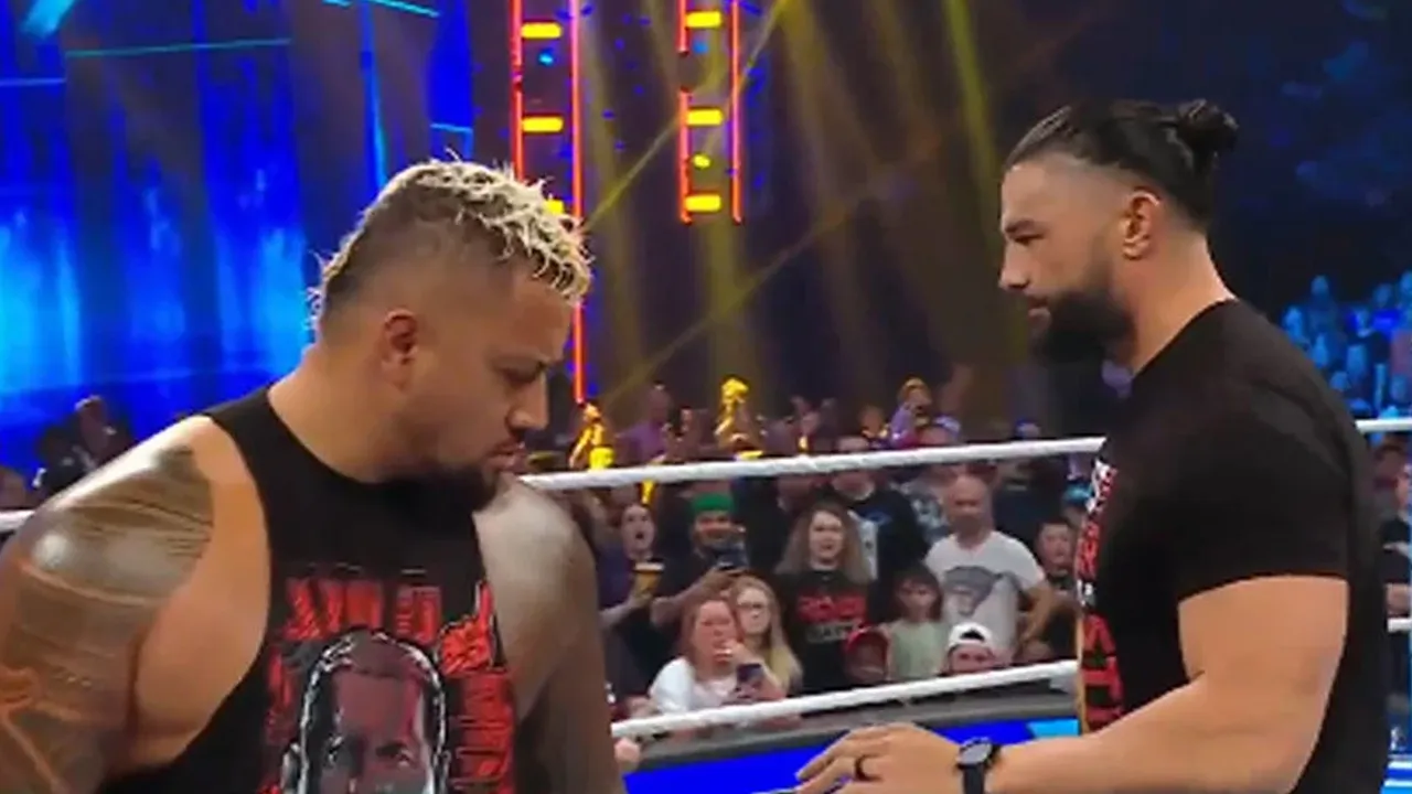 WATCH: Solo Sikoa blames Roman Reigns for losing Bloodline's titles on WWE Smackdown