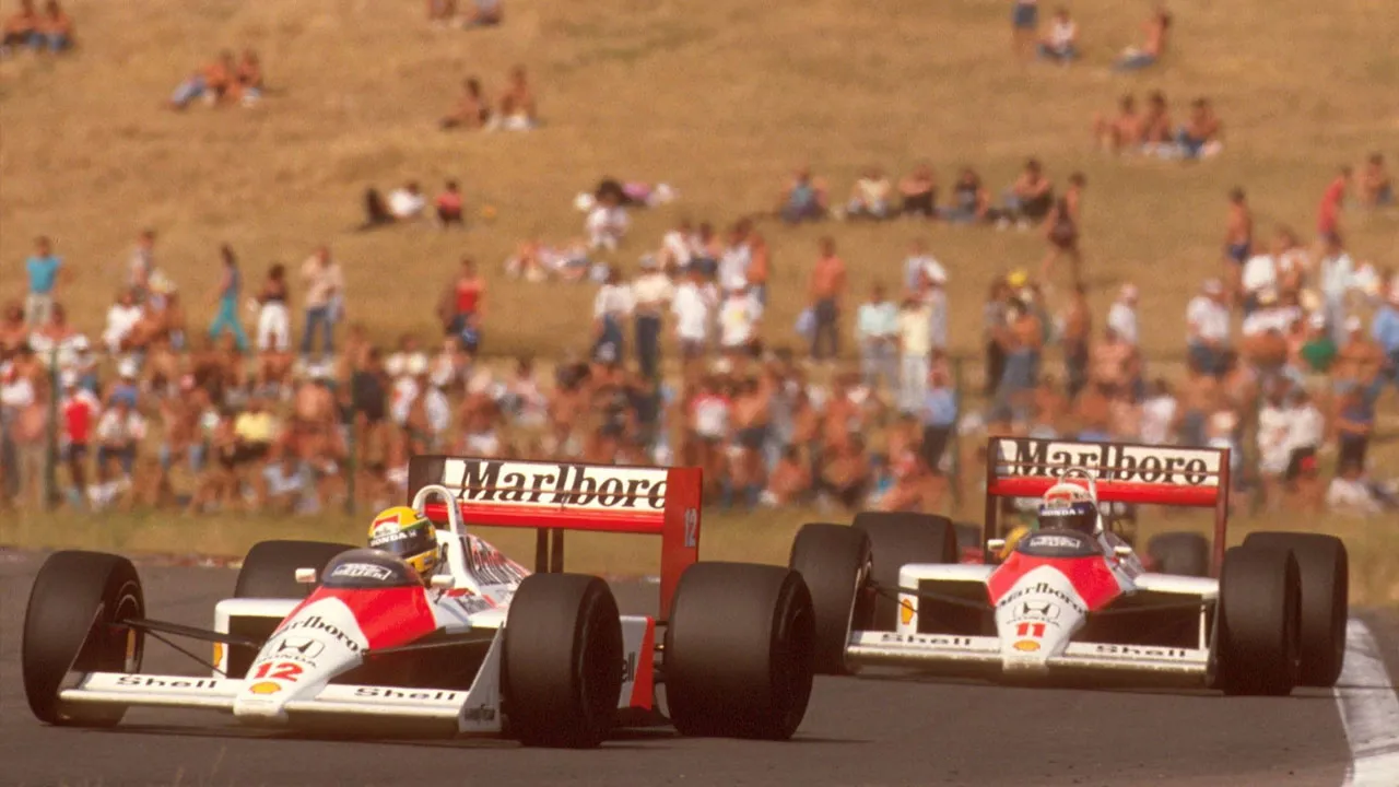 Ayrton Senna and Alain Prost