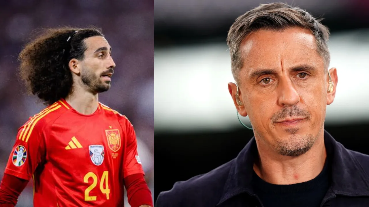 Marc Cucurella and Gary Neville