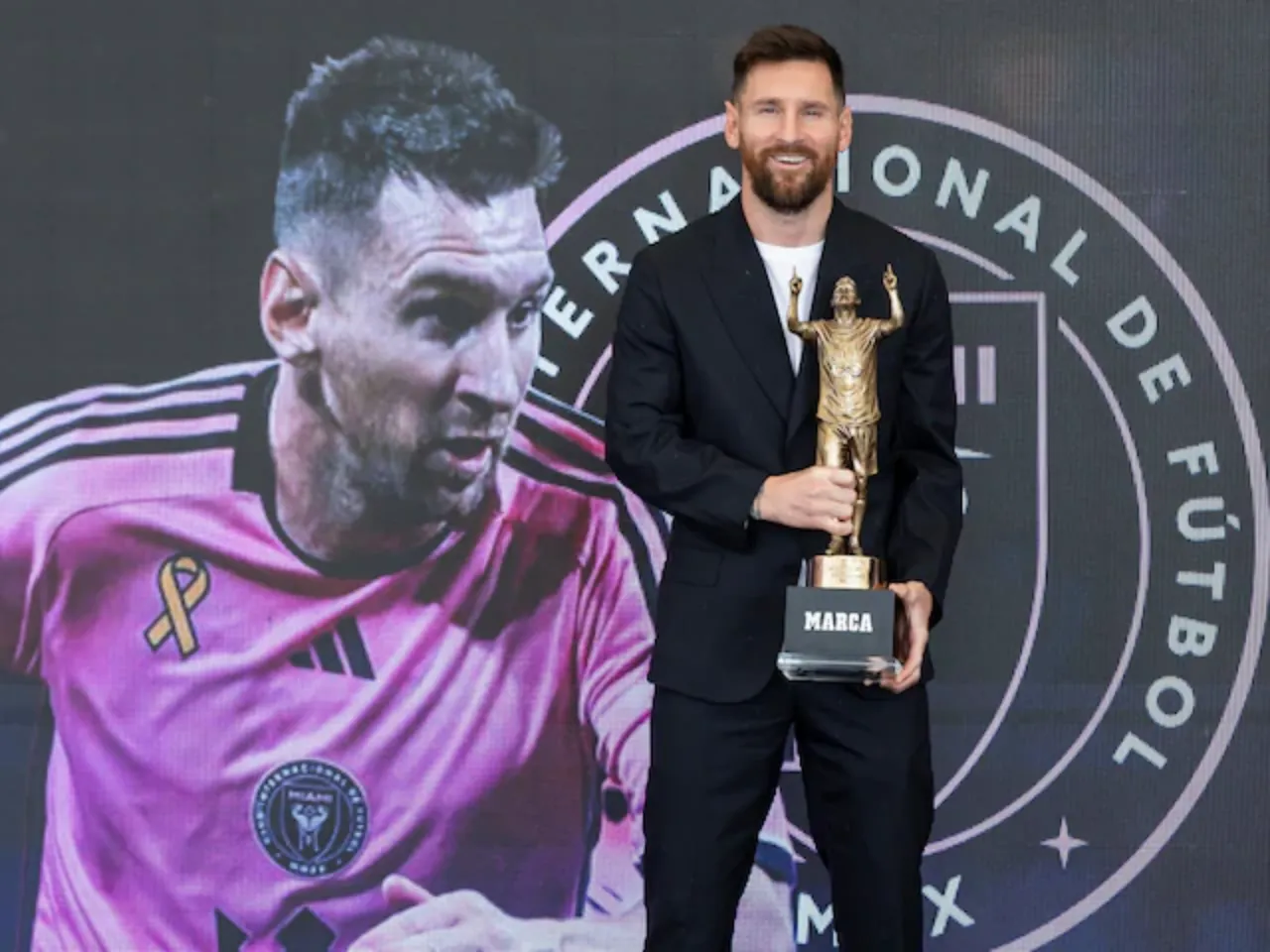 Lionel Messi receives 'GOAT' award by Spanish media outlet Marca