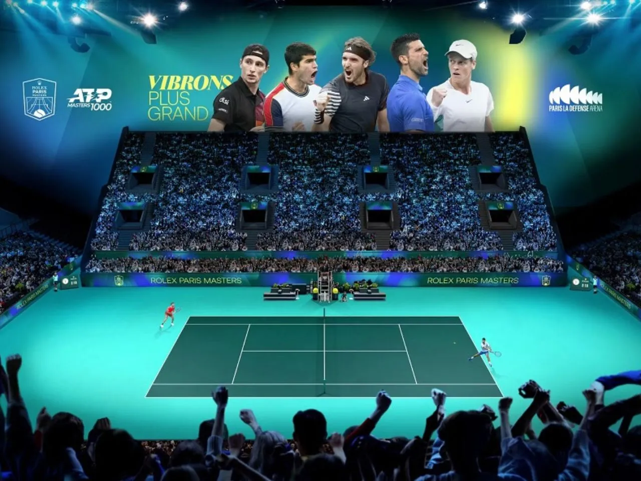 Rolex Paris Masters to Thrill 16,500 fans in Europe’s largest Tennis