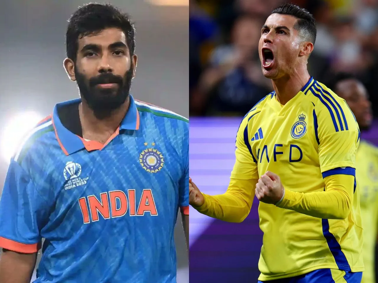 Jasprit Bumrah and Cristiano Ronaldo (File Photo: Internet)