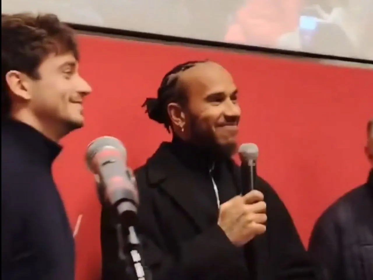 Lewis Hamilton surprised fans and Ferrari team workers by speaking in italian 