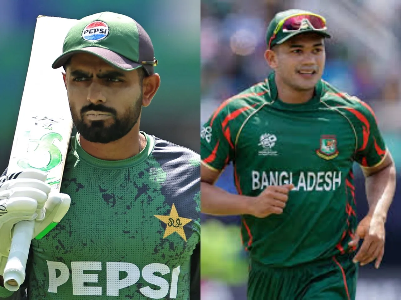 Babar Azam and Taskin Ahmed (File Photo: X)