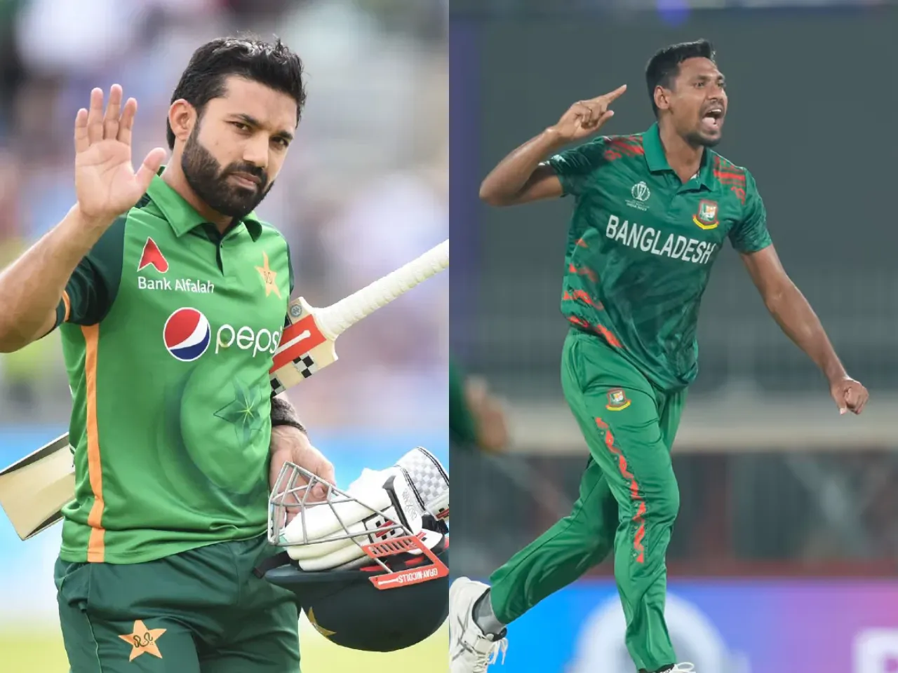 Mohammad Rizwan and Mustafizur Rahman (File Photo: X)