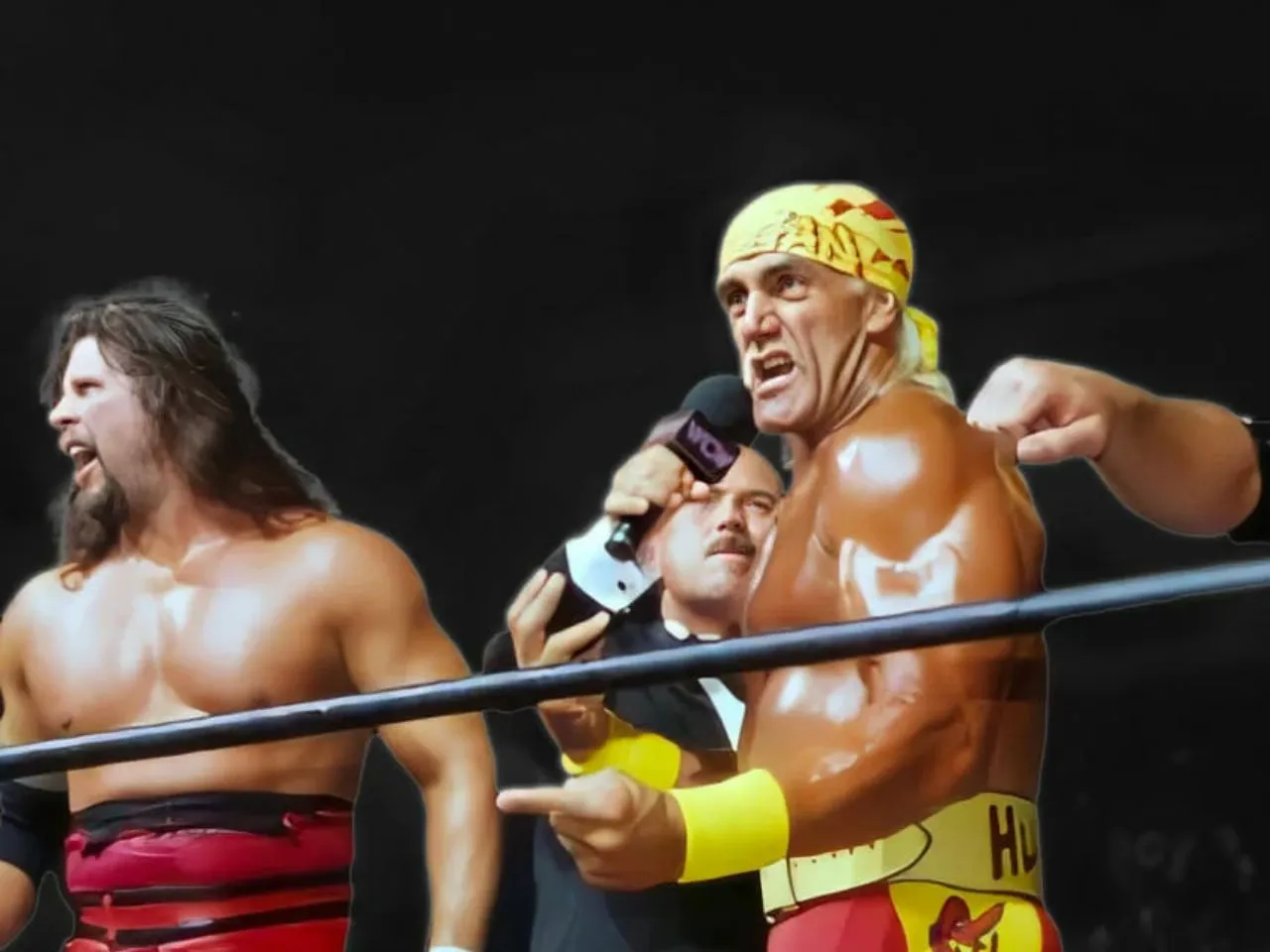 Hulk Hogan joining NWO as the third member