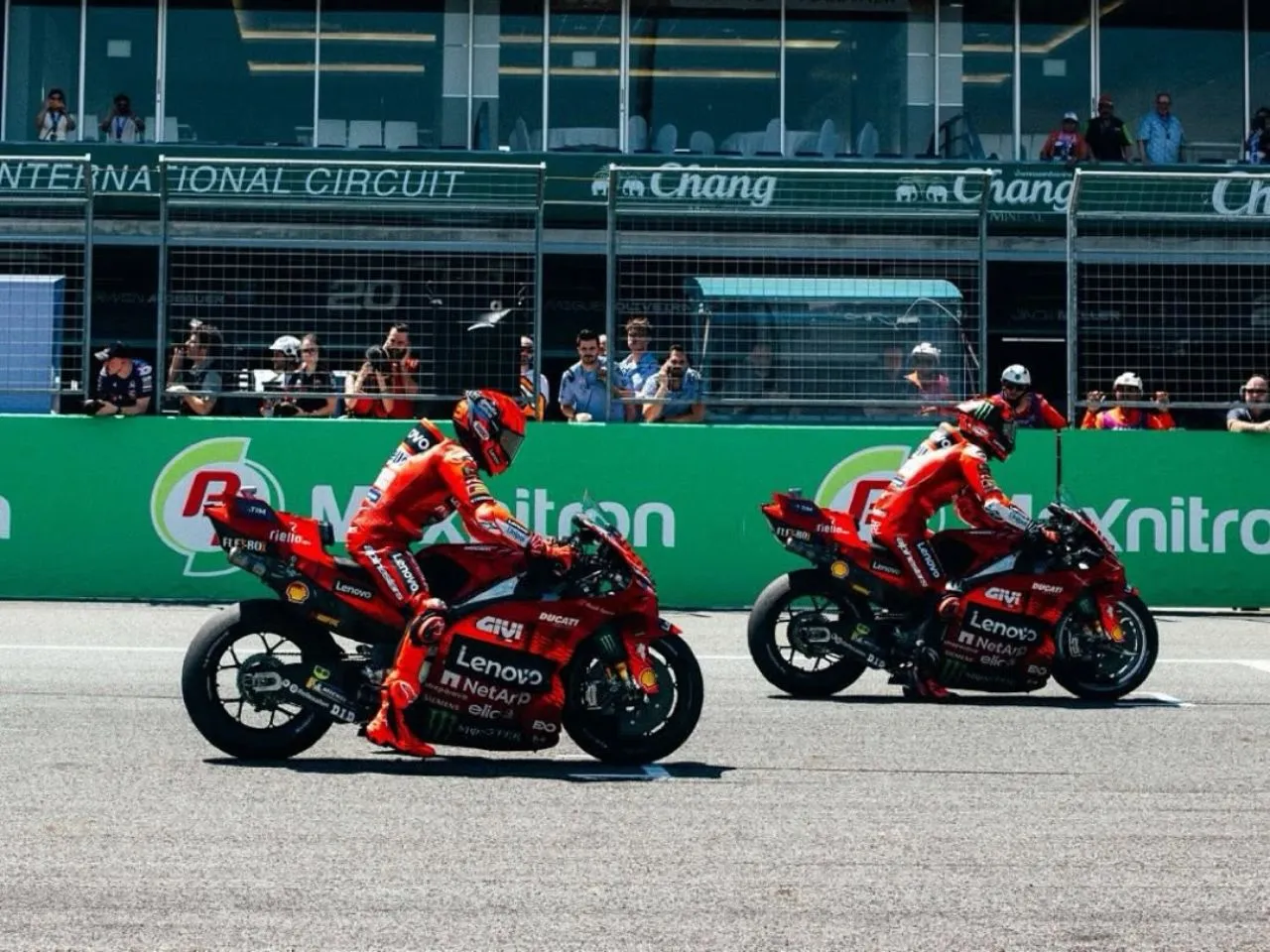 Pecco and Marquez race start