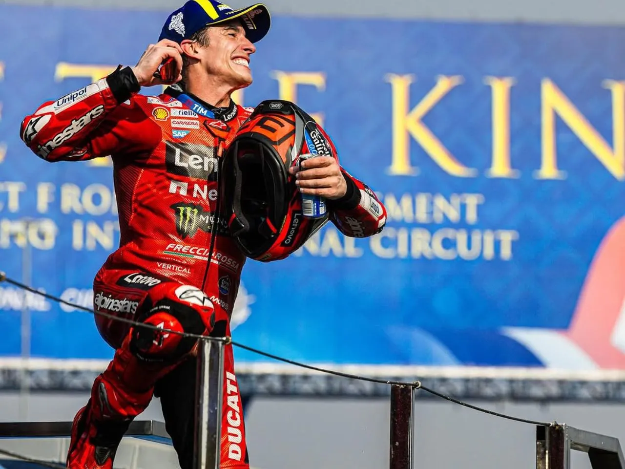 Marc Marquez Podium moment Thailand GP 2025