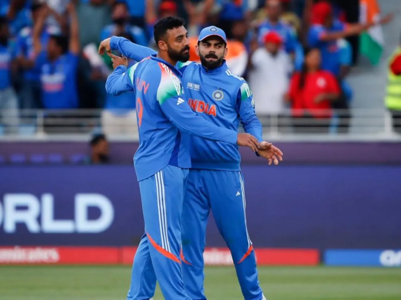 Varun Chakaratvarthy and Virat Kohli
