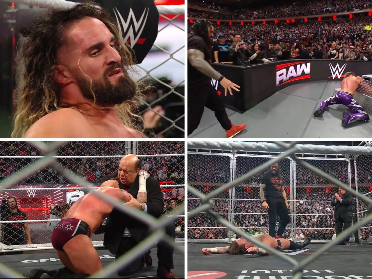 WATCH: Roman Reigns returns and brutally attacks Seth Rollins and CM Punk on WWE Raw