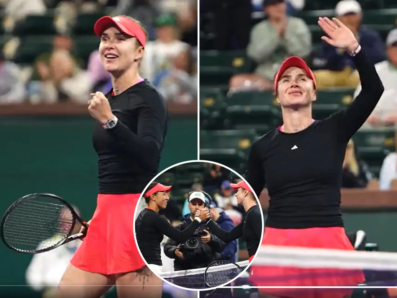 Svitolina's Huge Grin, Shared Moment with Monfils
