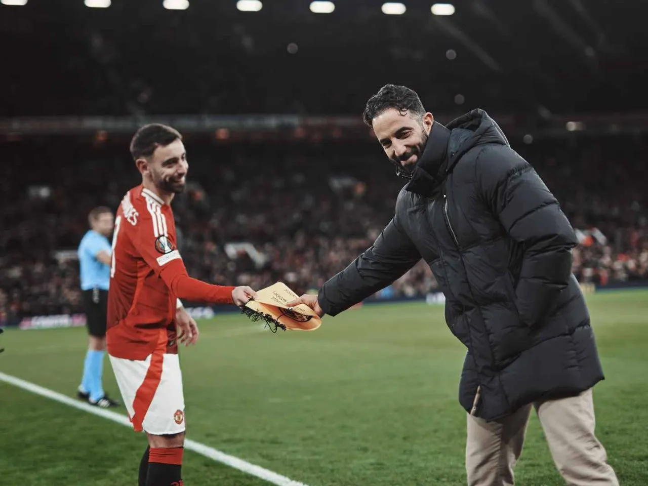 Ruben Amorim praises Bruno Fernandes for scoring hat-trick against Real Sociedad