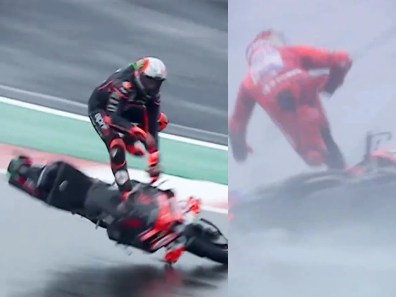 MotoGP Amériques 2025 : accidents de Marc Marquez et Marco Bezzecchi