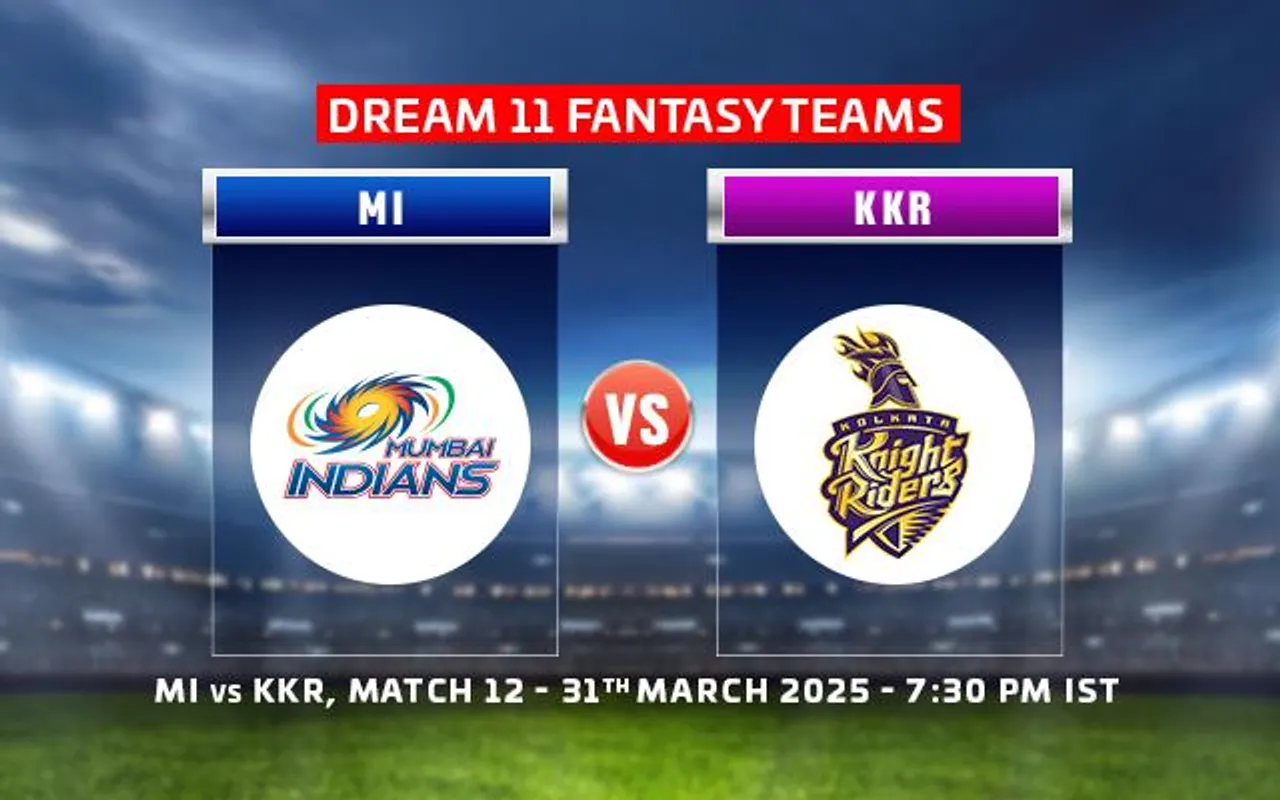 MI vs KKR dream 11