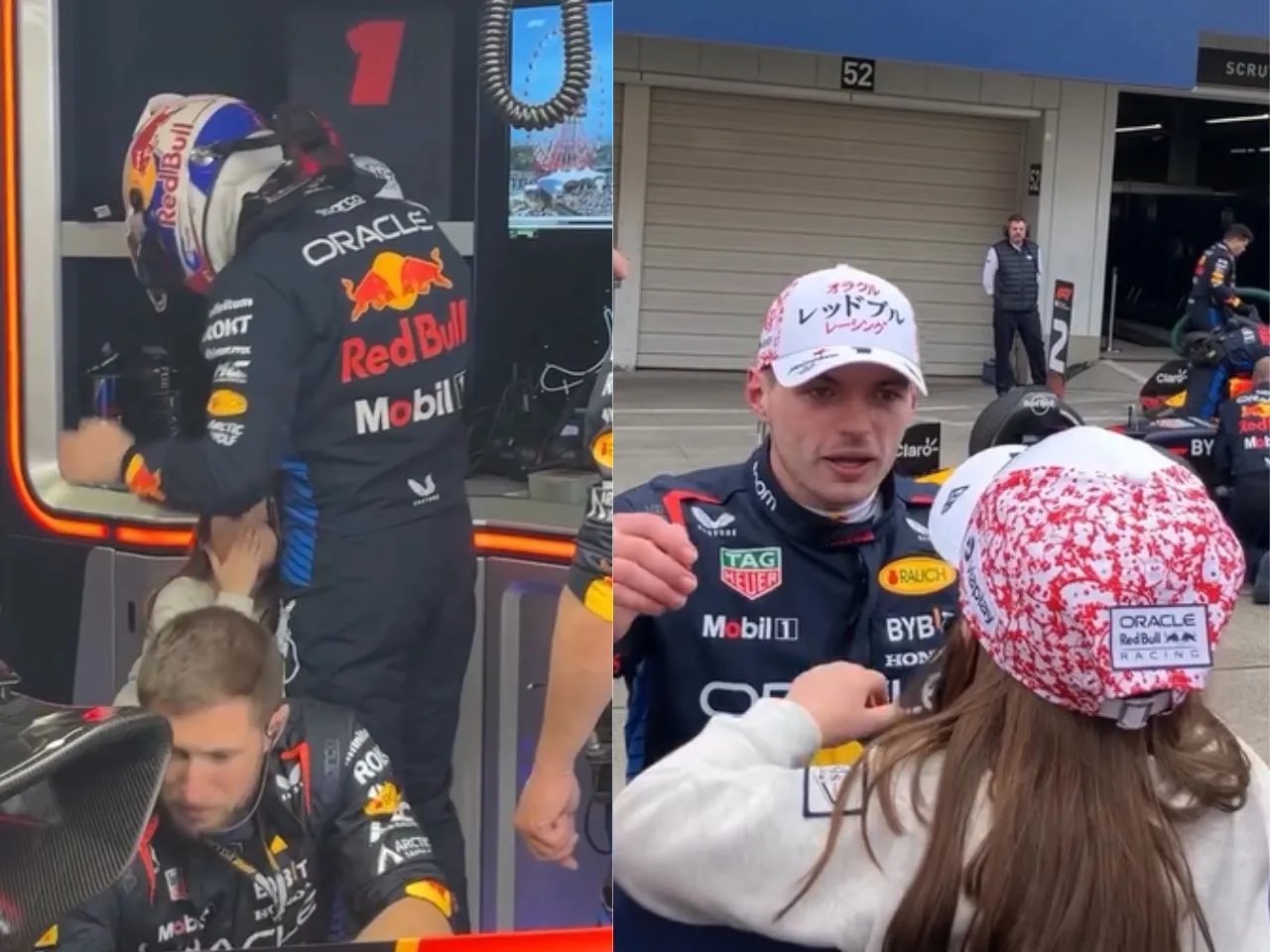 Max verstappen and Penelope at the 2024 Japanese Grand prix