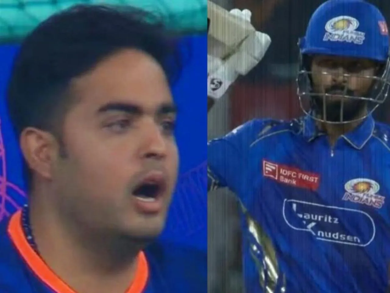 Akash Ambani angry reaction after MI lose to LSG