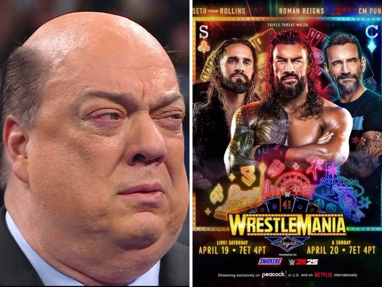 Possible outcome for Roman Reigns vs CM Punk vs Seth Rollins match at WrestleMania 41