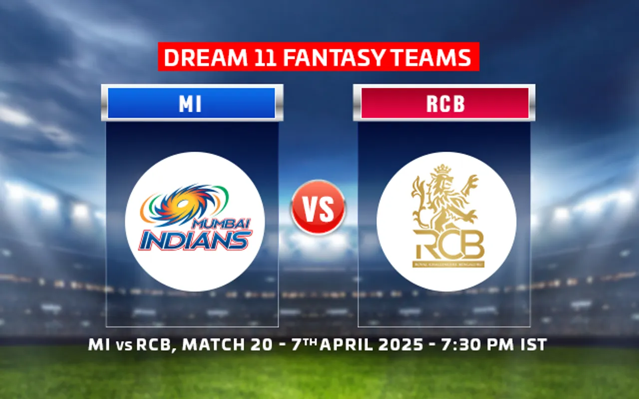 MI vs RCB Dream11 Prediction