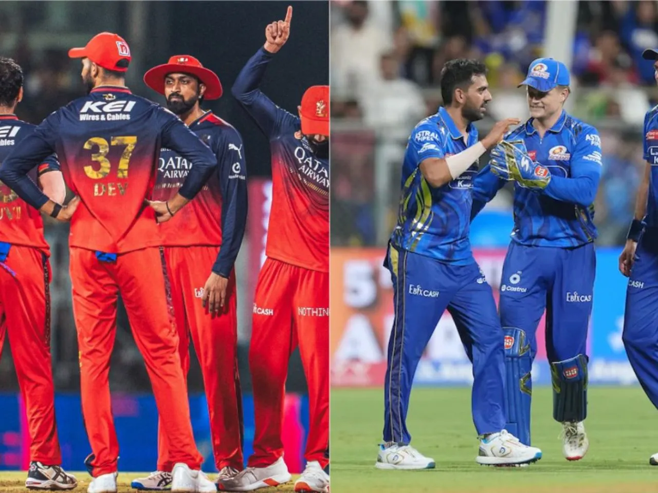 Players who have played for both MI and RCB