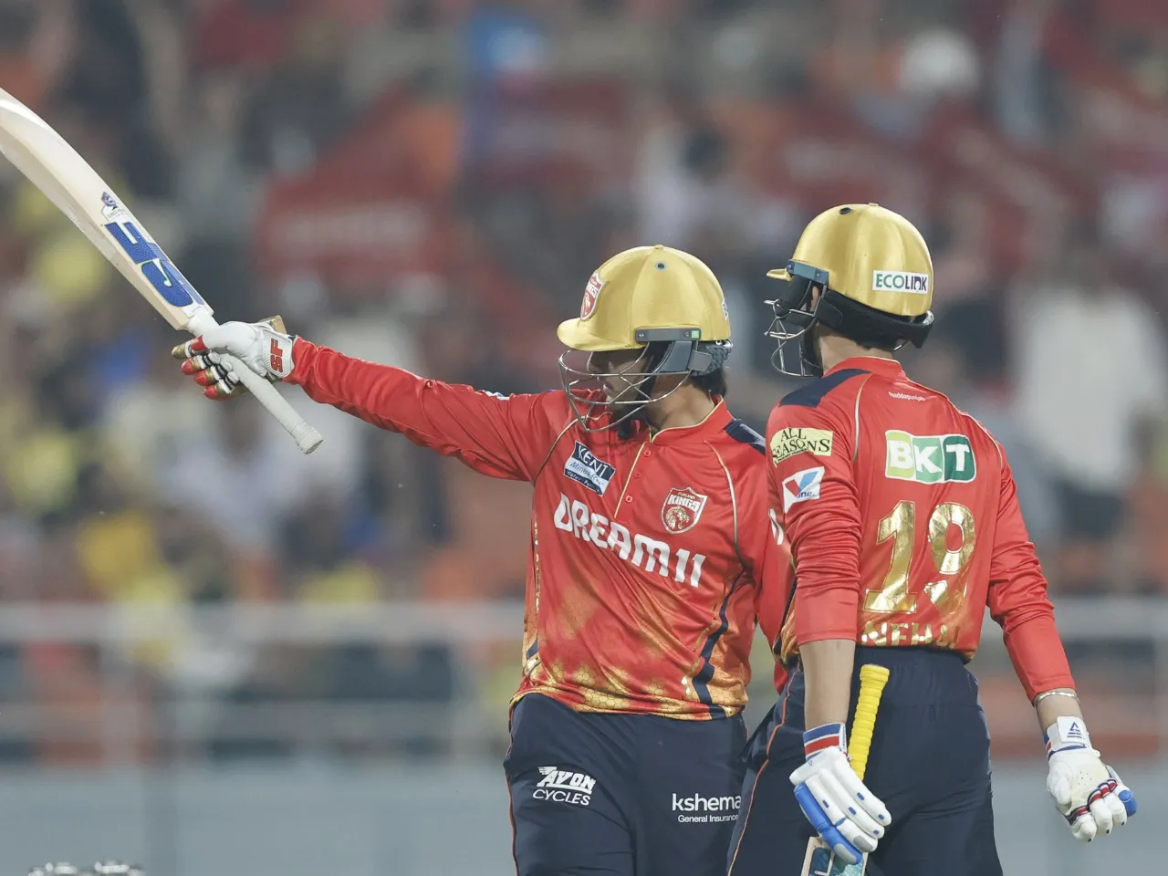 Priyansh Arya celebrates his century against CSK (IPL 2025)
