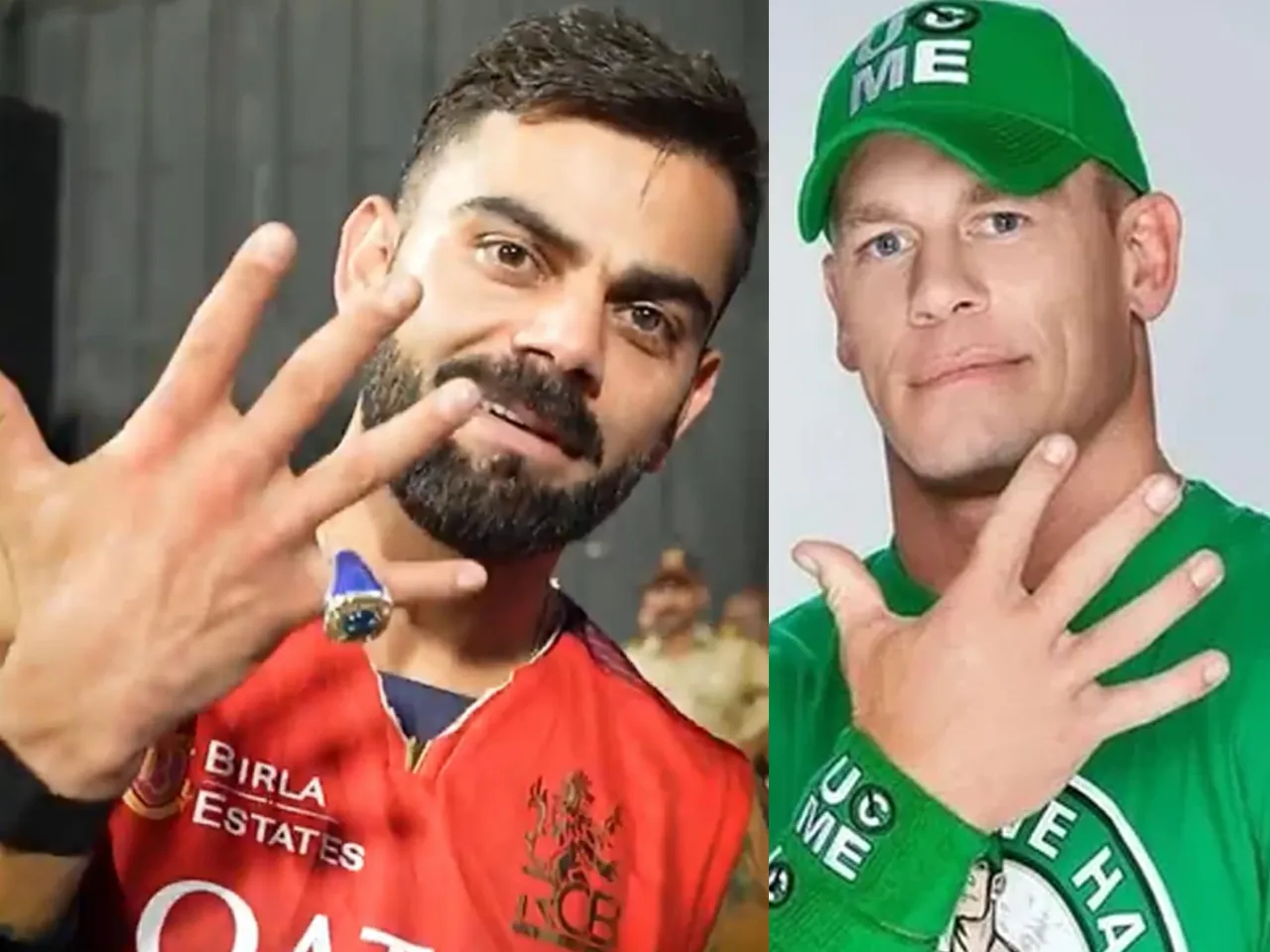 John Cena's post of Virat Kohli