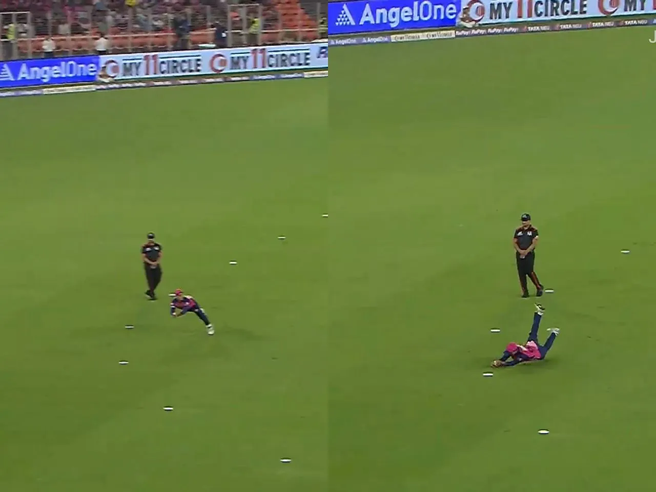 IPL 2025: Yashasvi Jaiswal catch of Rashid Khan