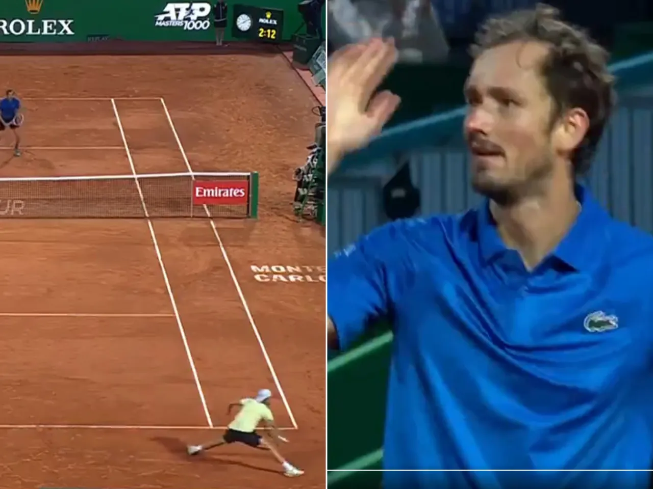 Daniil Medvedev Nails Impossible Volley,