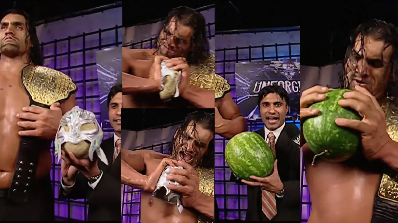 WATCH: 'Aise maarunga Rey Mysterio s**le ko' - Throwback to The Great Khali warning Rey Mysterio and Batista to crush their skulls like watermelon