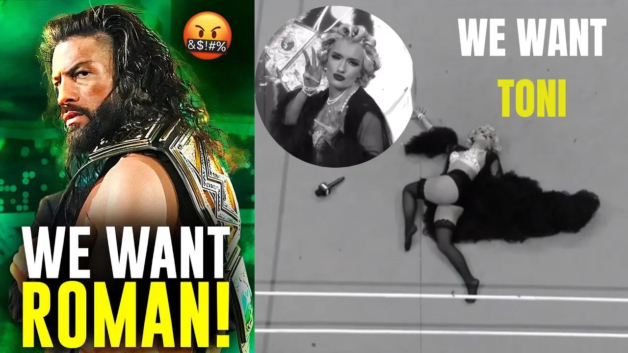 WATCH: AEW fans give Roman Reigns reference as they go We want Toni against Mariah May on AEW Dynamite