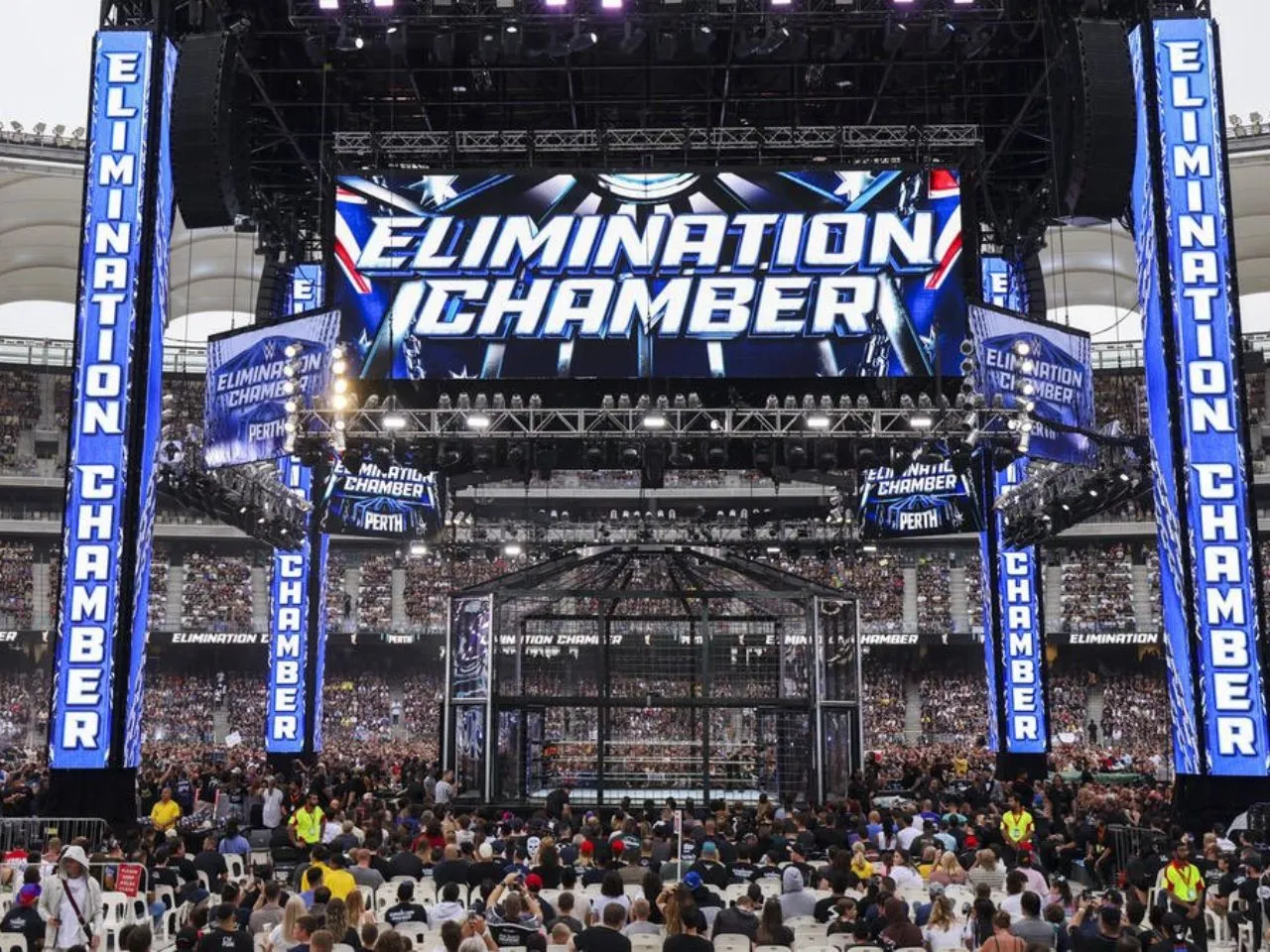 WWE Elimination Chamber is returning to the UK in March 2025
