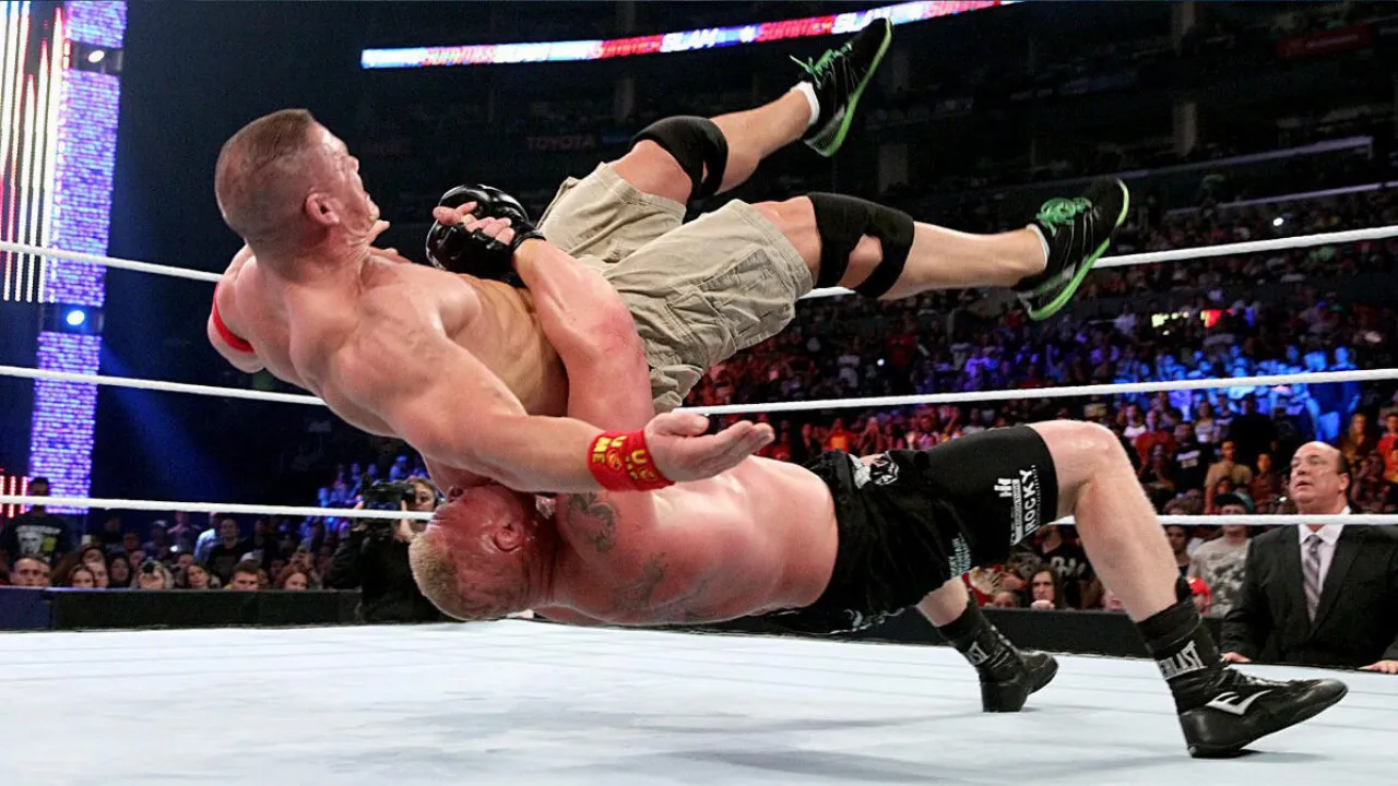 WATCH: Throwback to birth of Suplex City, a SummerSlam 2014 match booked for Brock Lesnar to deliver as many German suplexes to John Cena till he gets tired!