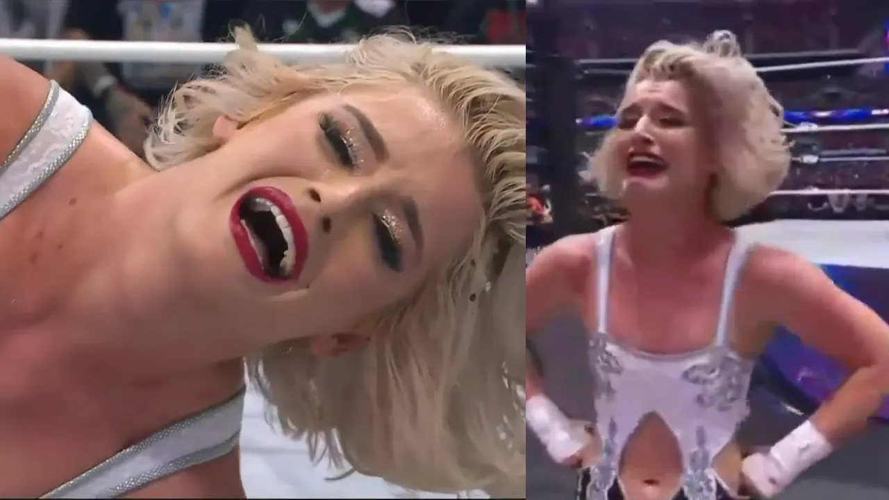 WATCH: Toni Storm cries and laughs after losing to Mariah May at AEW 'All In' 