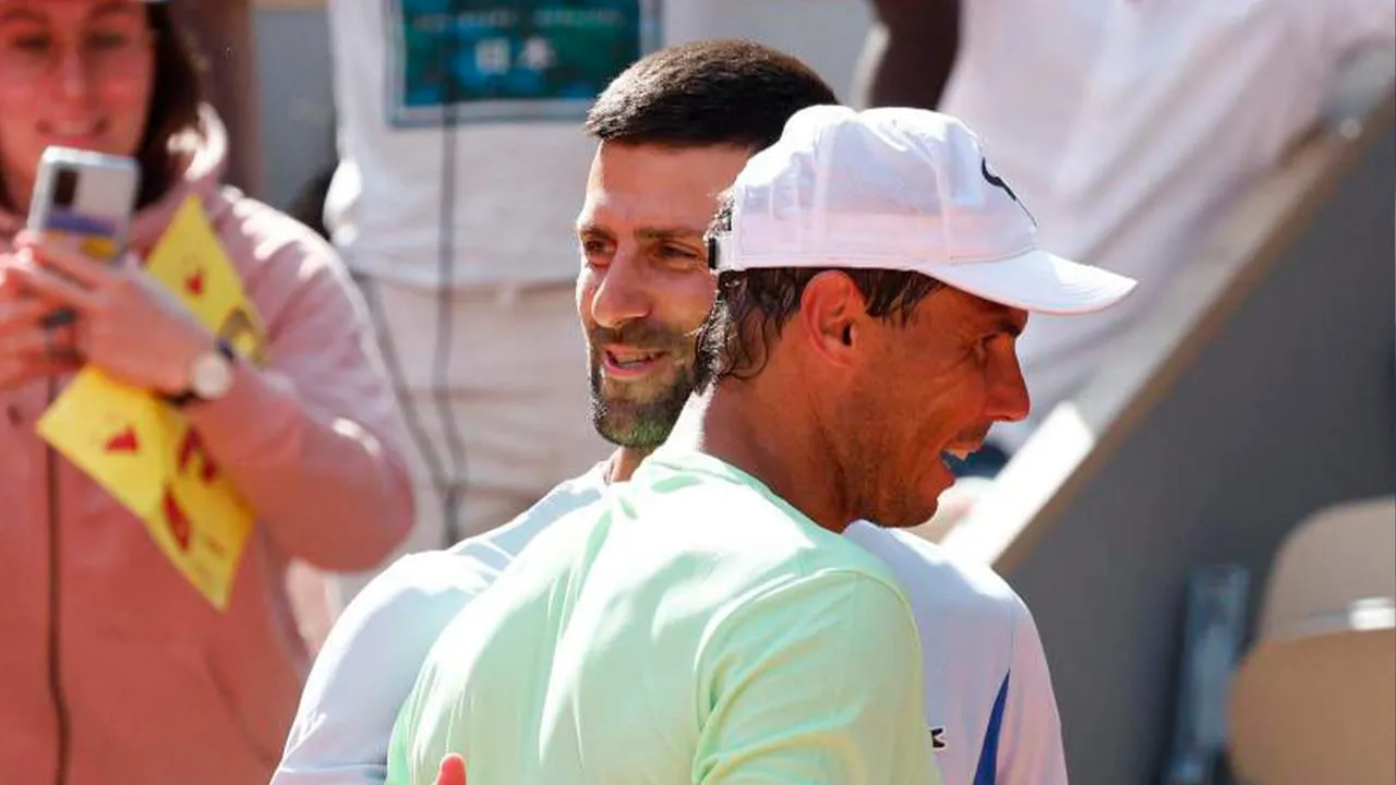  Rafael Nadal and Novak Djokovic (Source - Twitter)