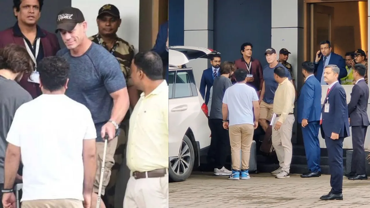 John Cena arrives in Mumbai (Source: X)