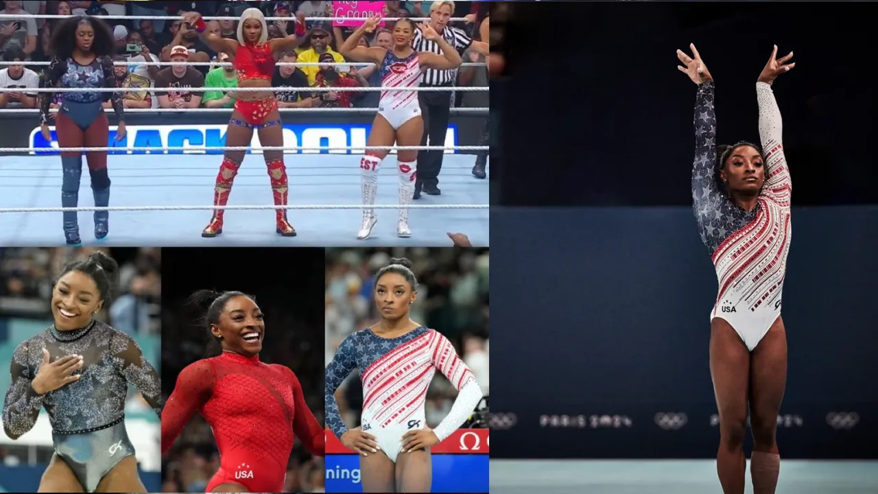 WATCH: Naomi, Jade Cargill, and Bianca Belair pay homage to Simone Biles and other Paris Olympics gold medalists on Smackdown