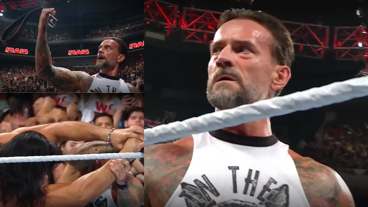 WATCH: CM Punk gives belt treatment to Drew McIntyre on WWE Raw