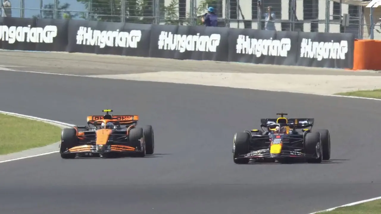 Max Verstappen and Lando Norris 