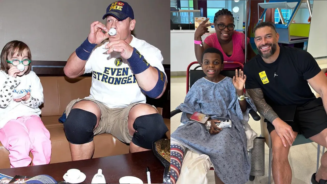 Roman Reigns pulls off John Cena, throws Pizza party for patients in Florida's hospital