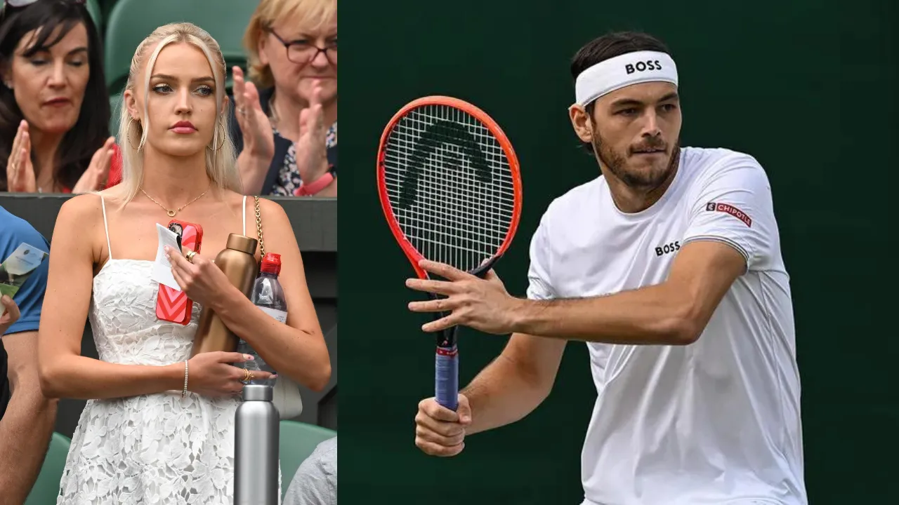 Taylor Fritz’s and his girlfriend Morgan Riddle (Source: X)