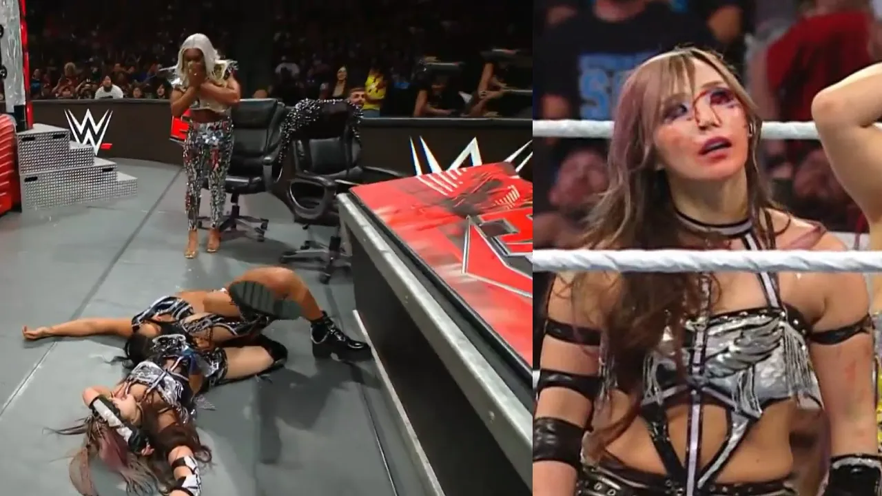 WATCH: Kairi Sane's eye nearly pops out, leads to massive bleeding on WWE Raw